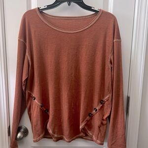 Ladies large Burnt Orange top